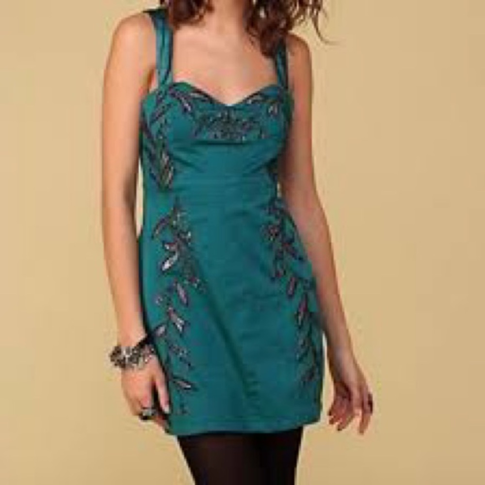 Free people embellished mini dress